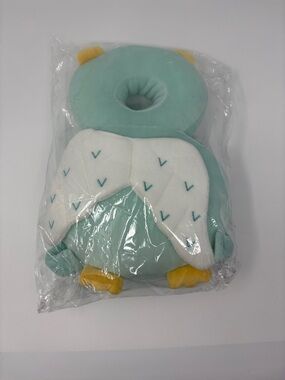 Mint Green Owl Neck Support Pillow for Kids